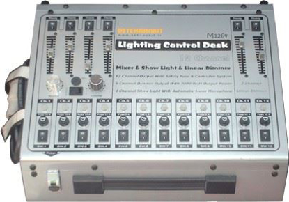 تصویر  میز کنترل نورپردازی 12 کانال